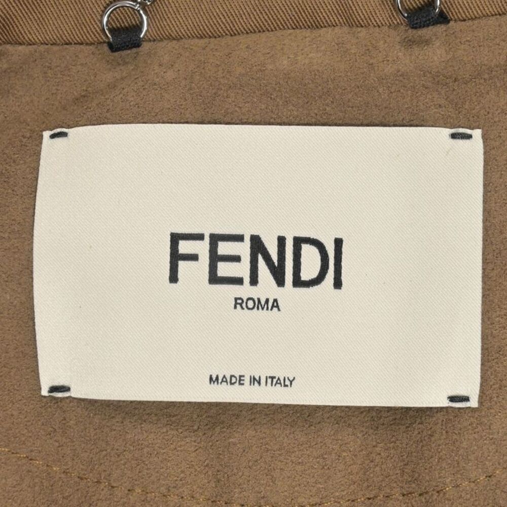 Fendi Double-Breasted Blazer in Brown Cotton - Picture 5 of 5